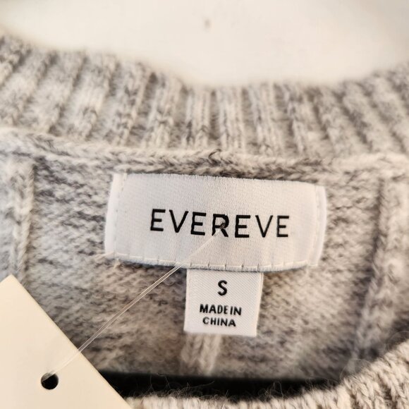 NWT Evereve Anaya Grey Cableknit Sweater Vest Academia Women's S - Picture 6 of 10